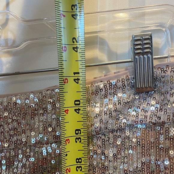 Banana Republic Silver Sequin Wide Leg Pants - Picture 4 of 5